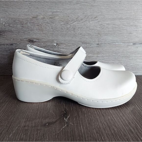 KLOGS Shoes Ashley Womens Size 9.5M White Mary Jane Nursing Comfort Clogs - Picture 1 of 15
